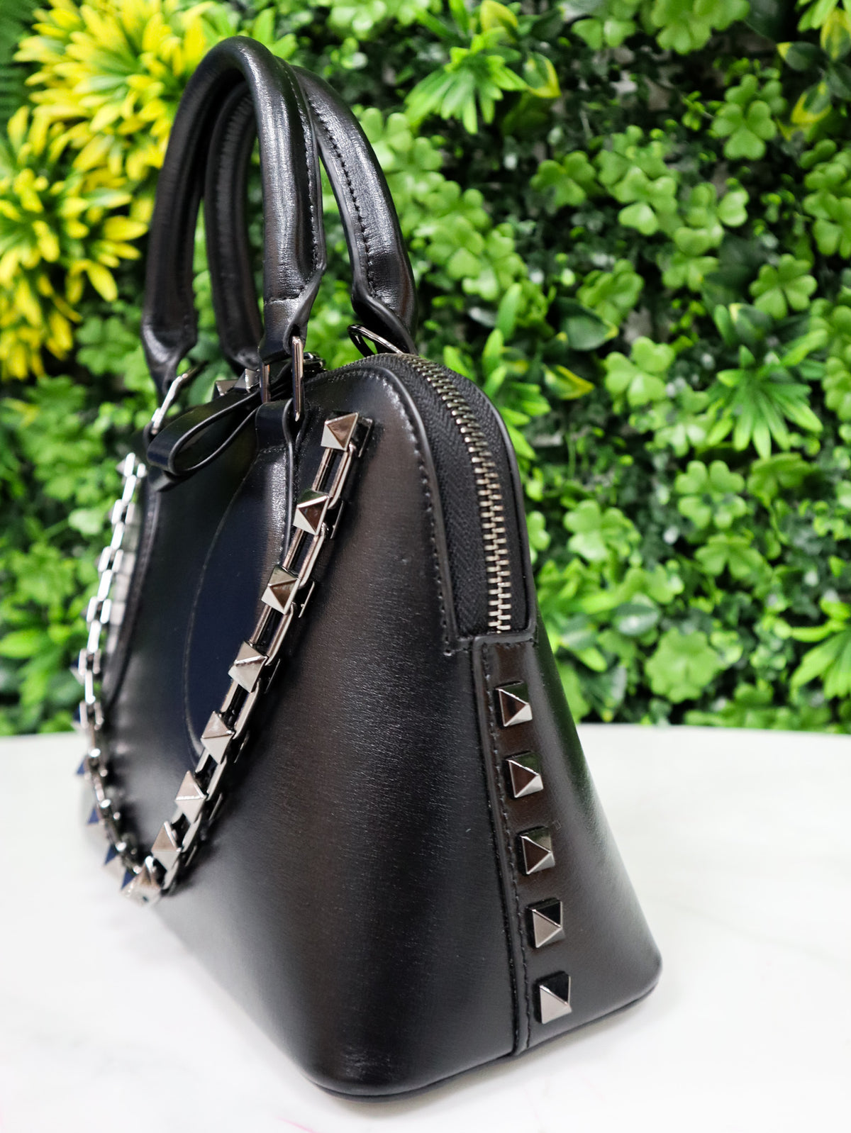 VALENTINO Borsa a Mano Rockstud Mini nera