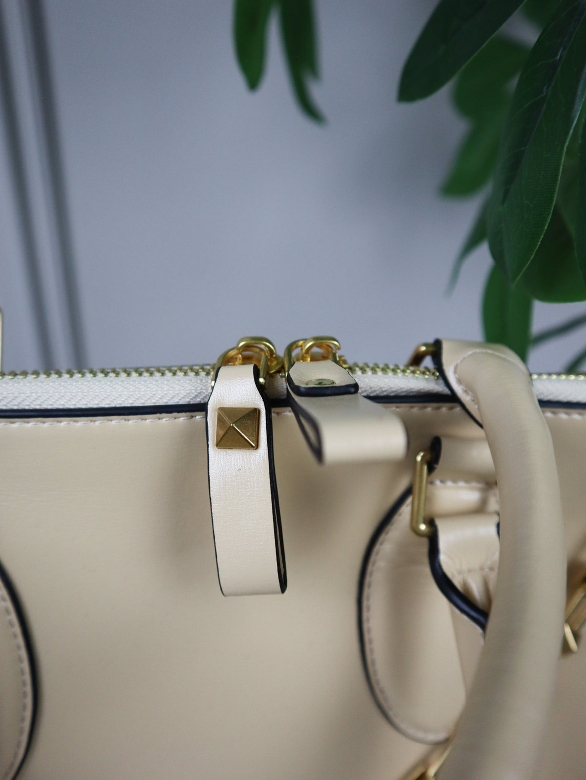 VALENTINO Borsa a Mano Rockstud beige