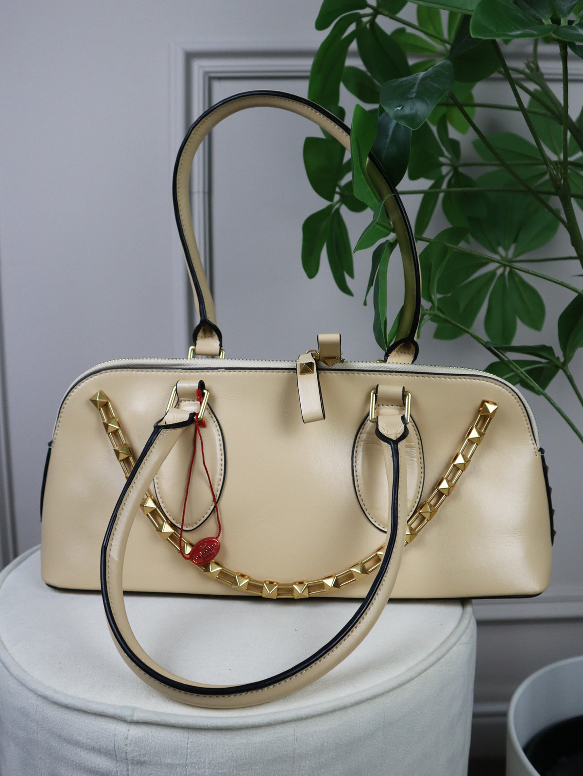 VALENTINO Borsa a Mano Rockstud beige