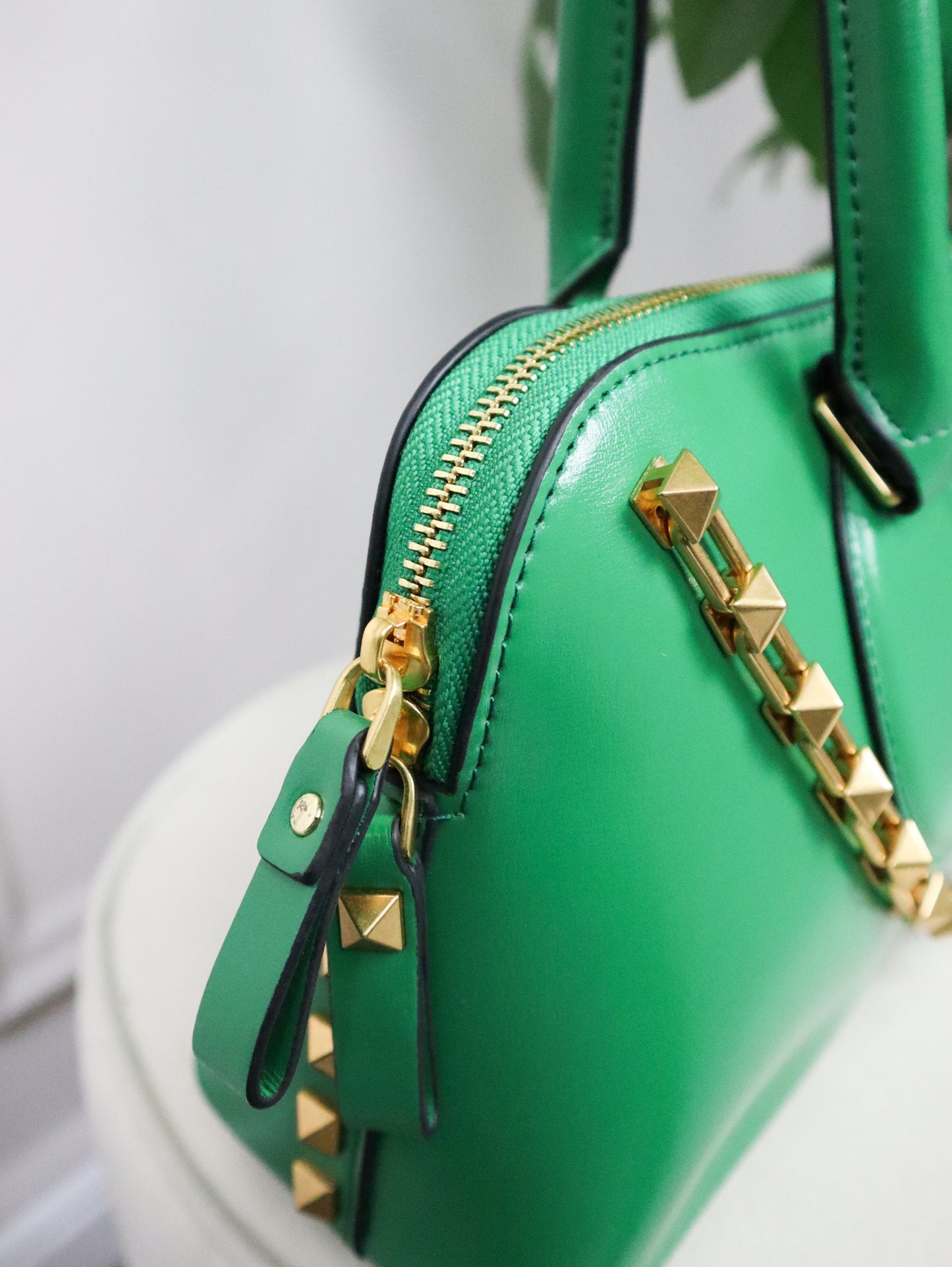 VALENTINO Borsa a Mano Rockstud verde
