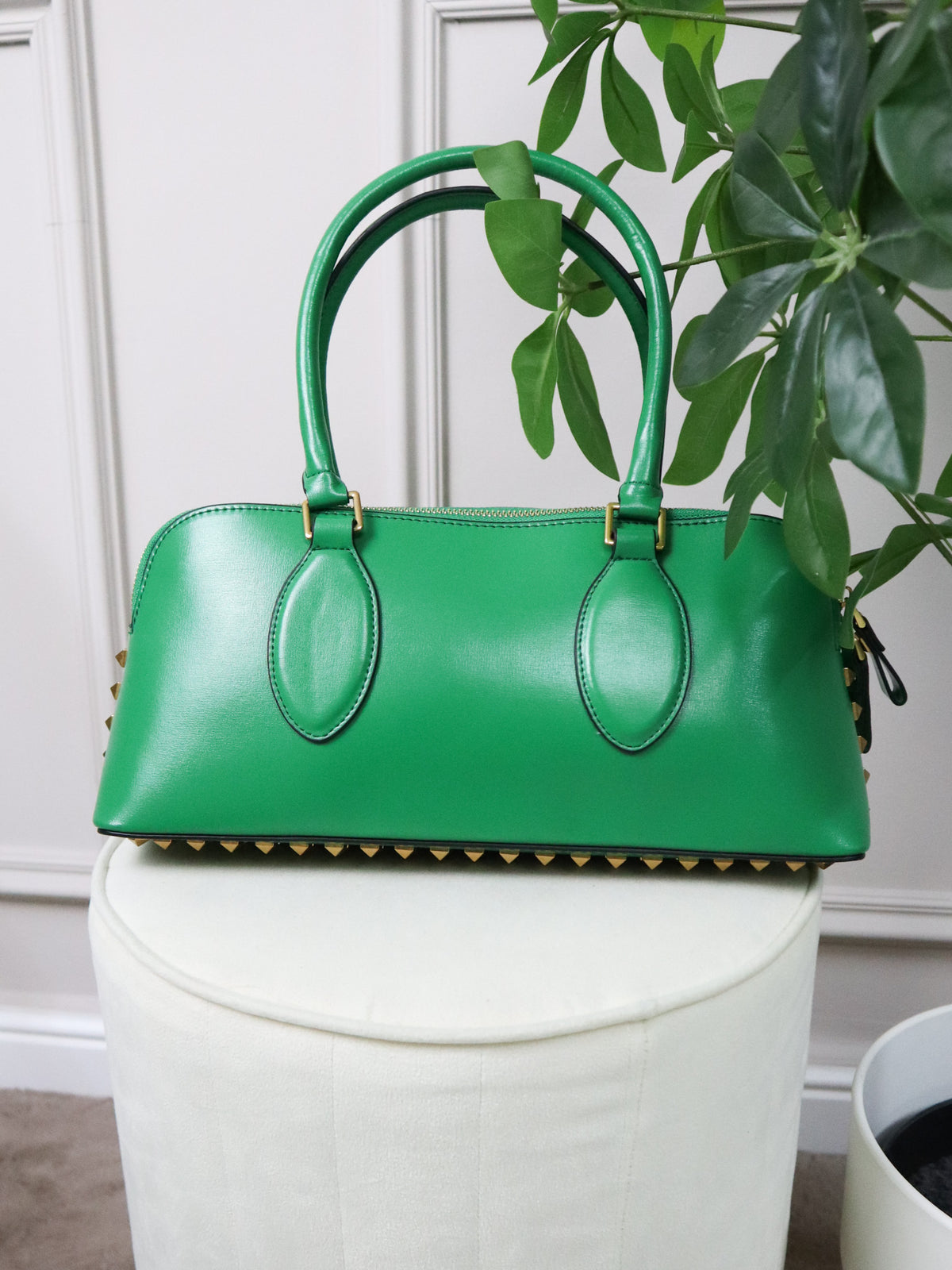 VALENTINO Borsa a Mano Rockstud verde