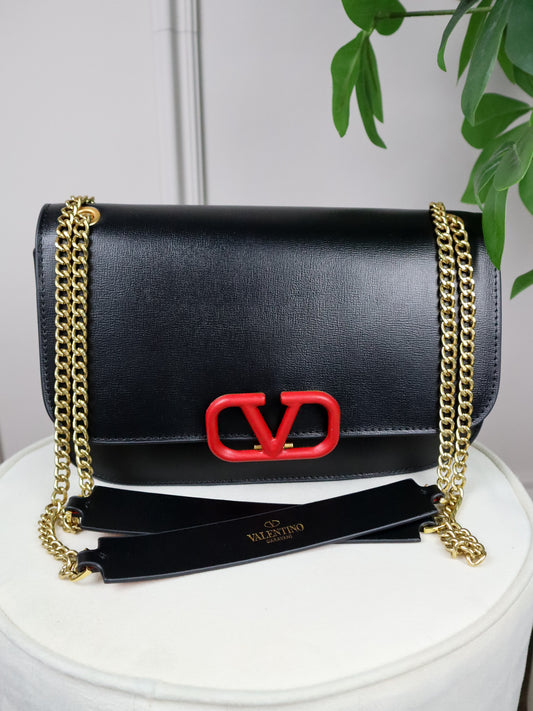 VALENTINO Borsa a spalla VLock nera