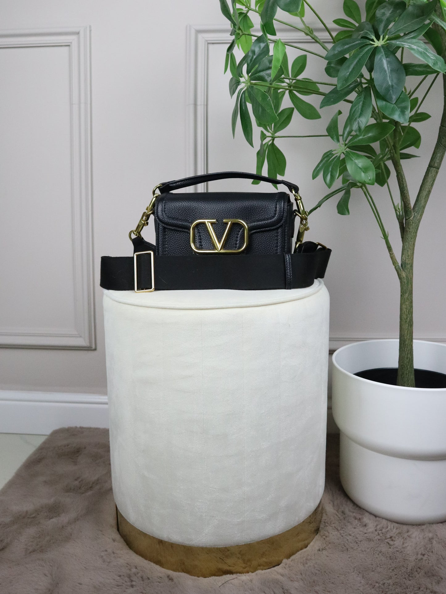 VALENTINO Borsa a spalla nera