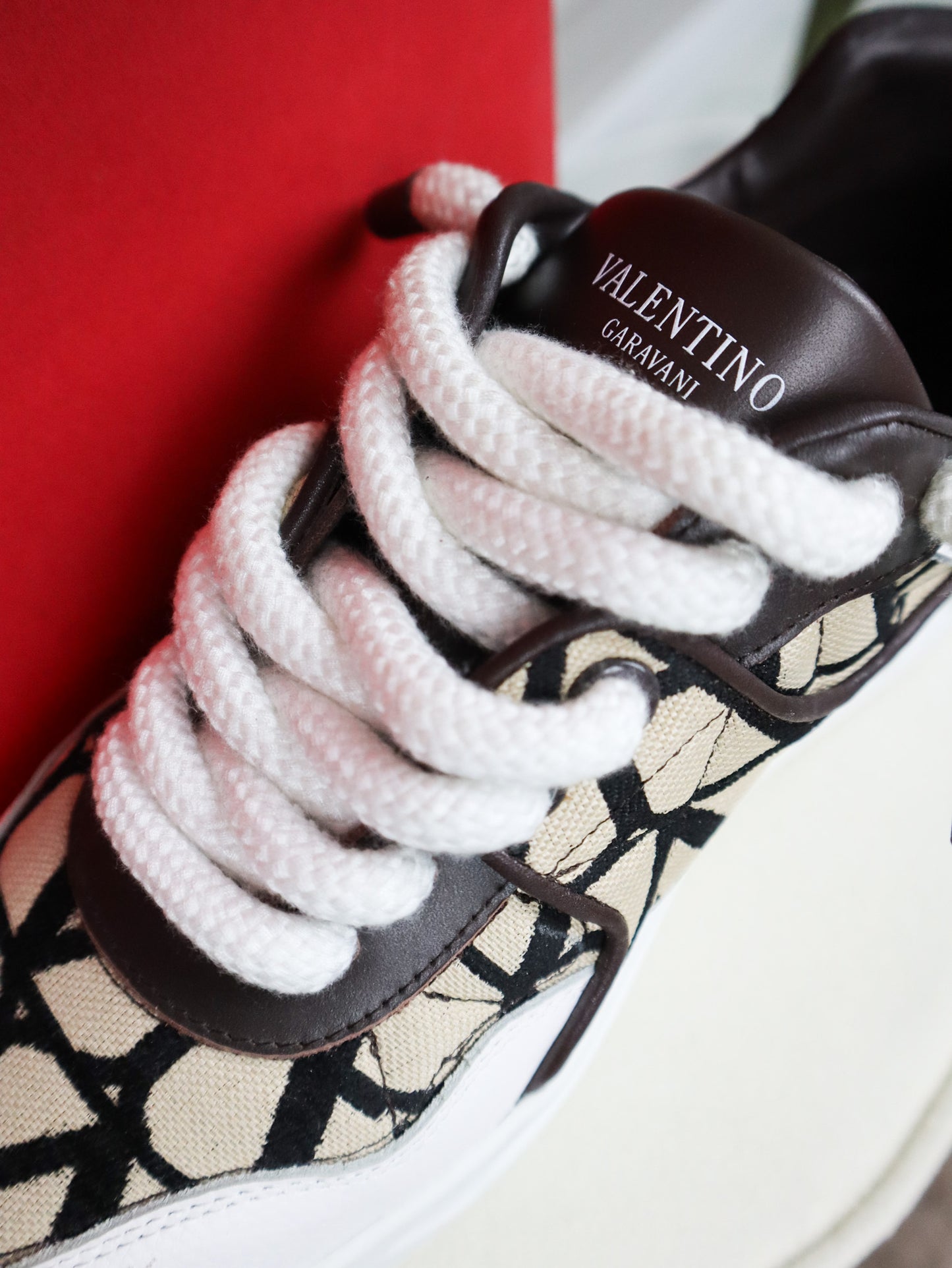 VALENTINO Sneakers combinate One Stud XL beige