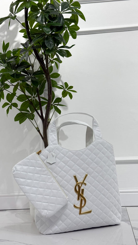 YSL bag icare plain bianca