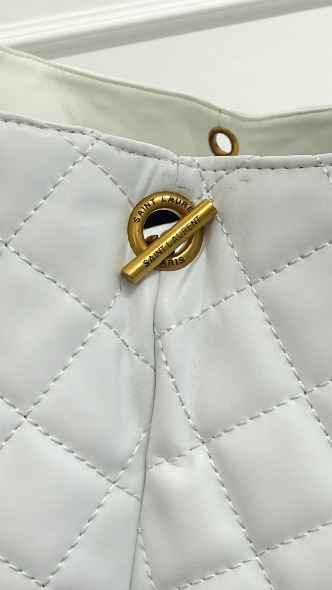 YSL bag icare plain bianca