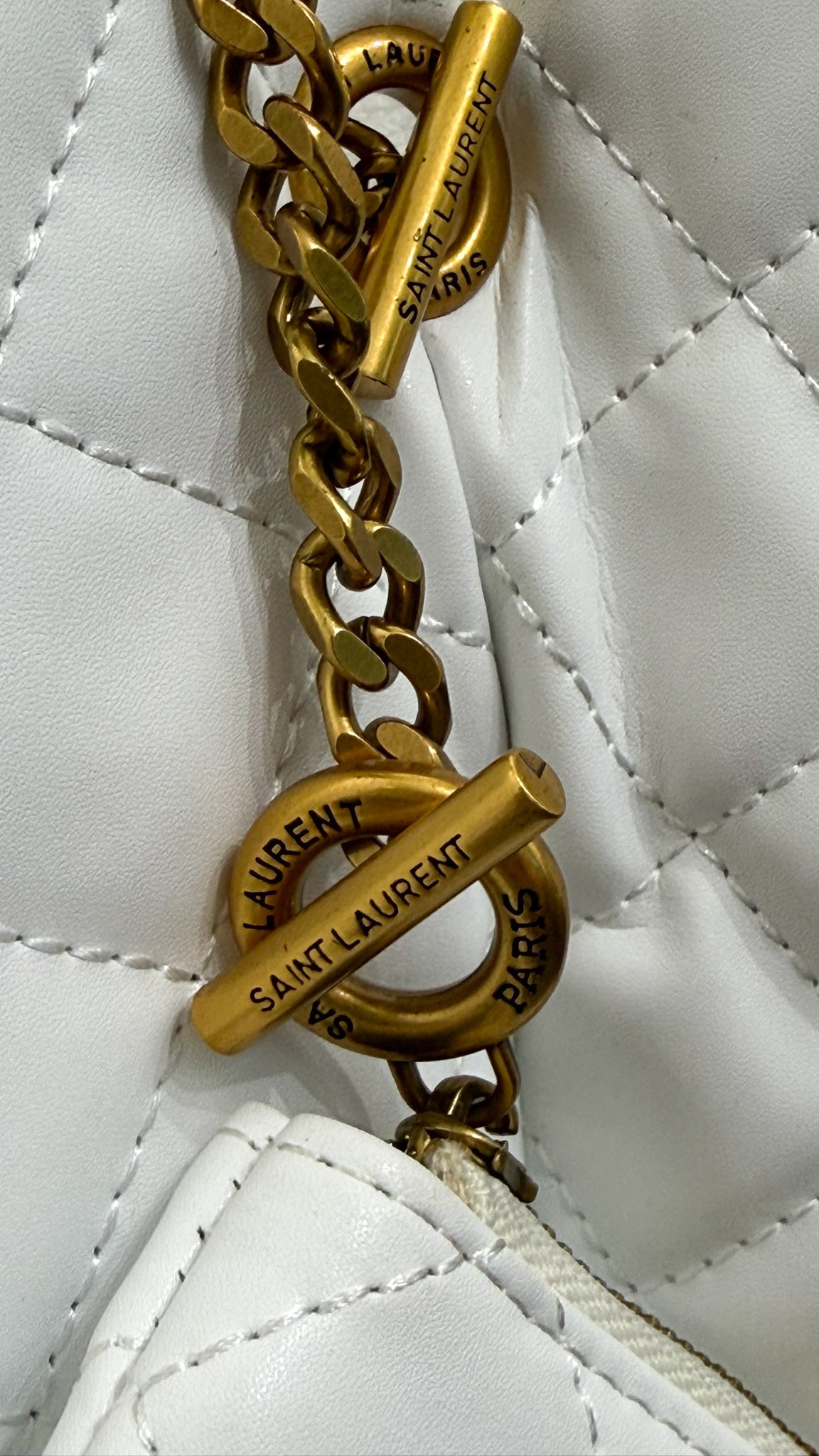 YSL bag icare plain bianca